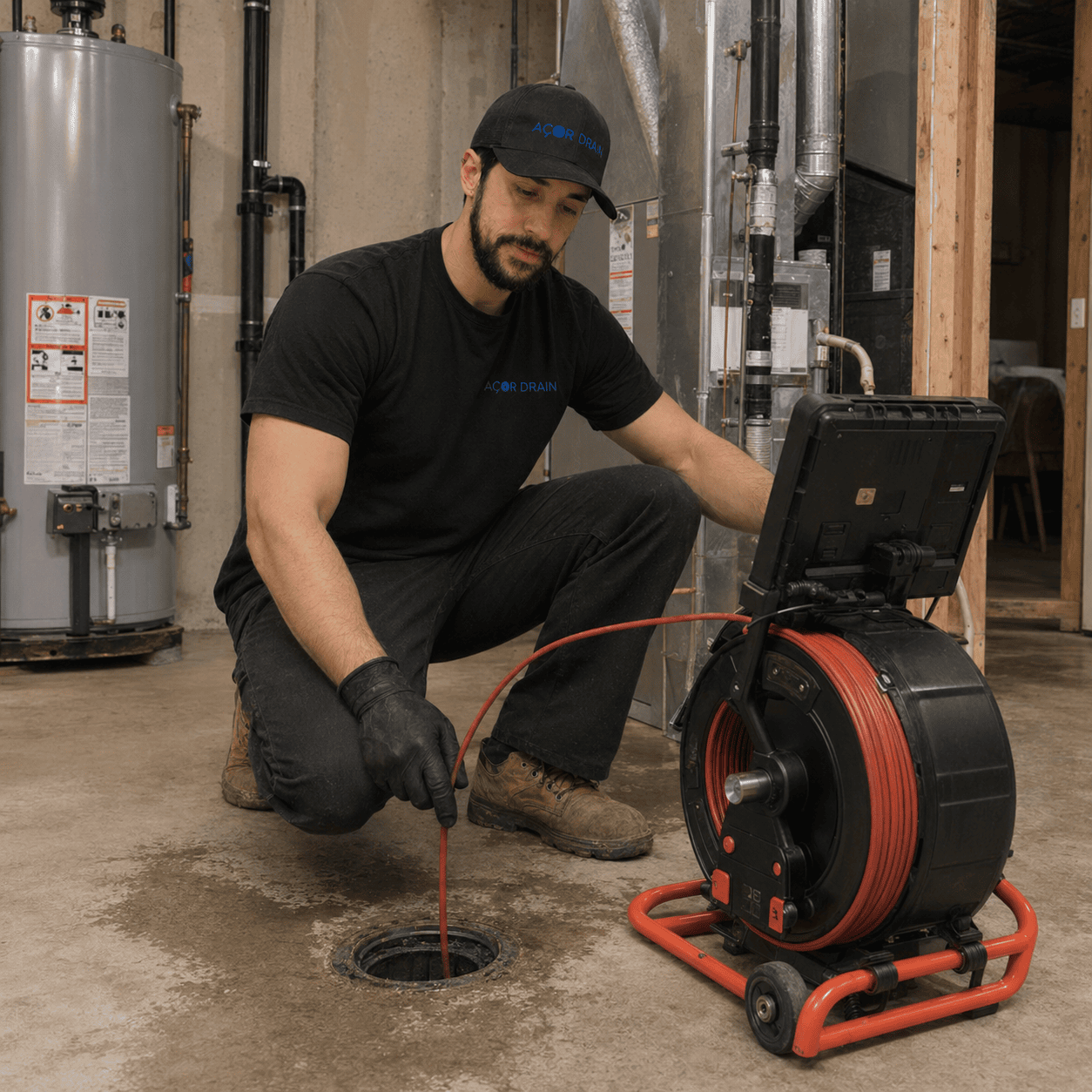 Drain camera inspection